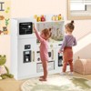 Infans Kids Pretend Play Kitchen Set Wooden Kitchen Playset w/ Fabric Drawer White - 4 of 4