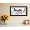HomeRoots The Laundry Room Same Day Service Black and Brown Framed Print Laundry Wall Art - 2 of 4