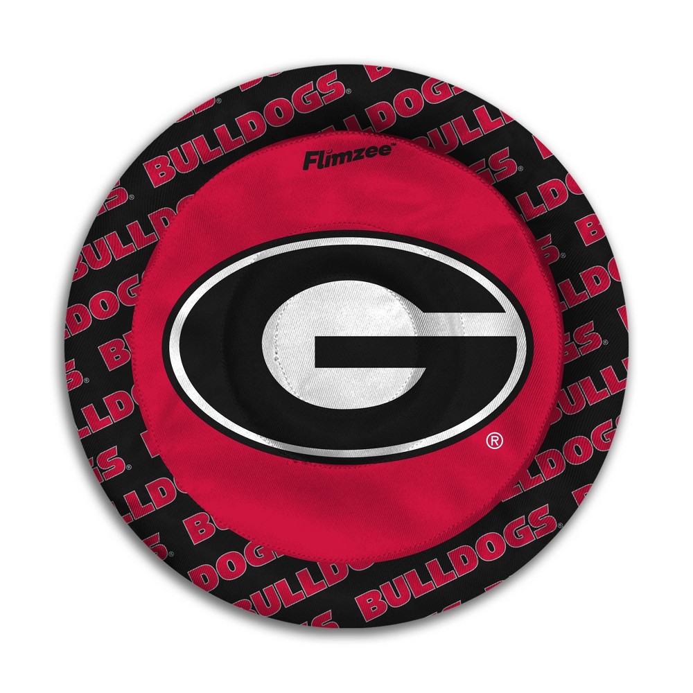 NCAA Georgia Bulldogs Flimzee Flying Disc: Polyester, 10" Diameter