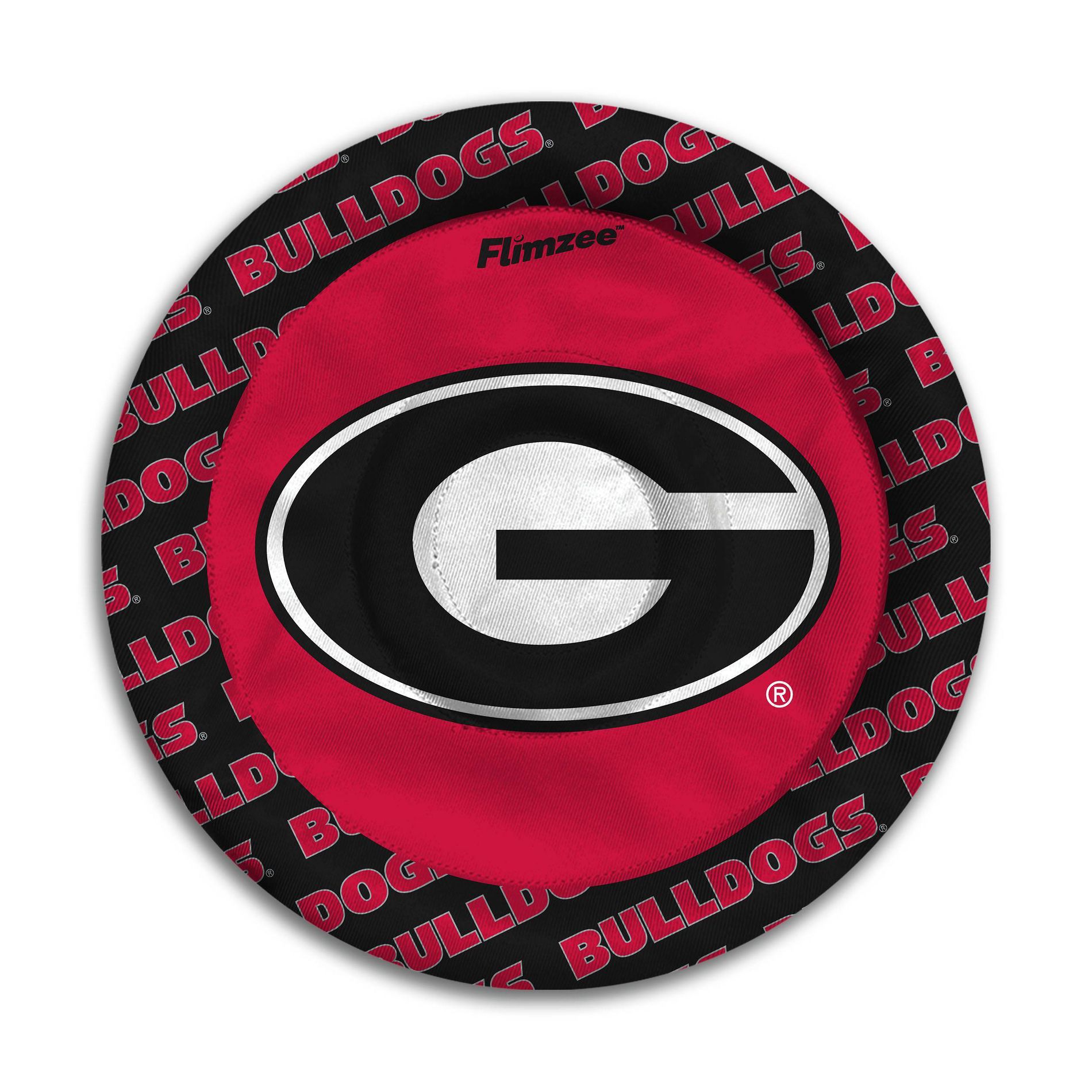 NCAA Georgia Bulldogs Flimzee Flying Disc: Polyester, 10" Diameter