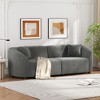 87" Velvet Curved Contemporary Sofa with Plush Seating, Streamlined Design, and Durable Frame - 2 of 4