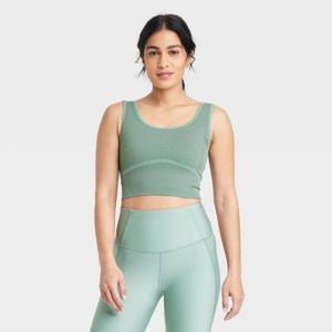 Women's Seamless Cropped Tank Top - All In Motion™ - 1 of 4