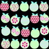 Junior's Design By Humans Apples pattern By luizavictorya T-Shirt - 2 of 3