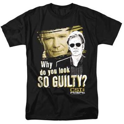 Maglietta CSI Miami - The Cast - T-Shirt Nera Per Uomo E Donna, Taglie Dalla S Alla 3XL