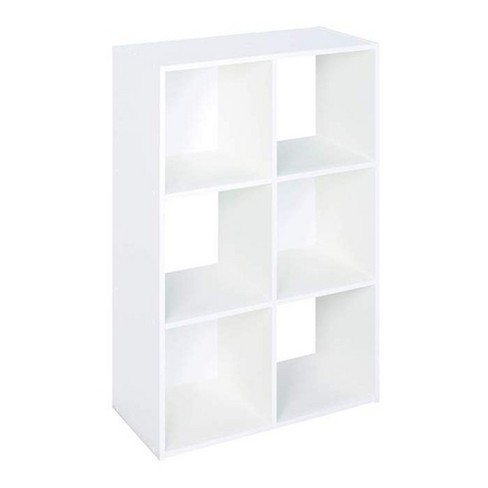 Closetmaid 899600 Decorative Home Stackable 6 Cube Cubeicals Organizer  Storage In White With Hardware For Home, Office, Closet, Or Toys : Target