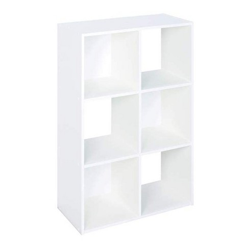 Milliard Storage Cube Organizer - 6 Storage Cubes/Organizer Shelf/White