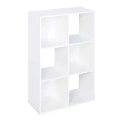 Closetmaid 899600 Decorative Home Stackable 6 Cube Cubeicals Organizer Storage in White with Hardware for Home, Office, Closet, or Toys