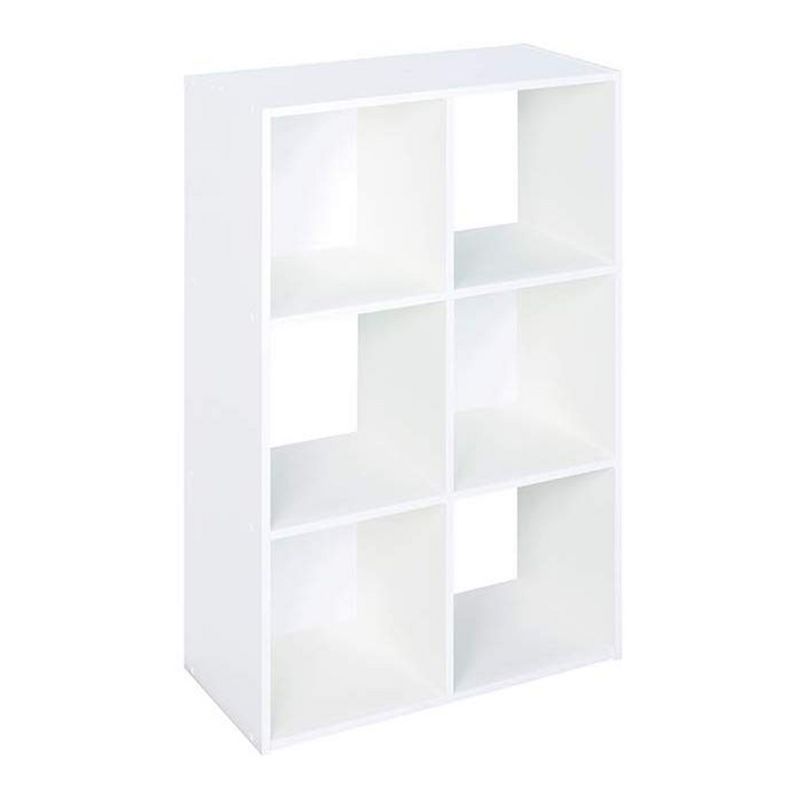 Closetmaid 899600 Decorative Home Stackable 6-Cube Cubeicals Organizer Storage, White (2 Pack), 2 of 7