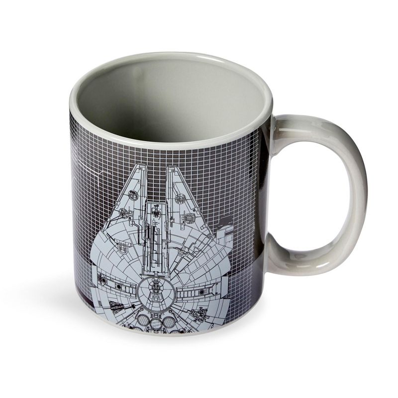 Seven20 Star Wars Millennium Falcon Grid Schematics - 20oz Ceramic Mug, 4 of 7
