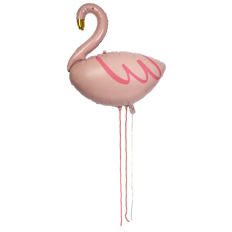 Meri Meri Flamingo Foil Balloon (Pack of 1), 1 of 6