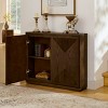 39" Fluted Sideboard Buffet Cabinet with V-Groove Doors & Outlet Holes for Entryway, Coffee Bar or Living Room-3irtyhousy - 2 of 4