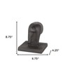 HomeRoots Set of Two 7" Black Cast Iron Horse Decorative Bookends - 3 of 4