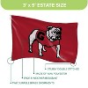 NCAA University of Georgia Flag with Grommets, 3'x5' UGA Bulldogs Outdoor College Flags & Banners for Garden Patio Indoor Wall Décor - 3 of 4