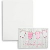 Pipilo Press 60-Pack Girl Baby Shower Thank You Cards with Envelopes and Stickers for Gender Reveal Parties, 6x4 in - 4 of 4