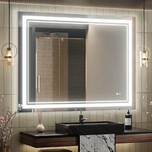 Keonjinn LED Front Light Bathroom Vanity Wall Mirror, Anti-Fog, Dimmable - 1 of 4