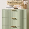 Fluted Drawer Storage Dresser, Chest with Ample Deep Drawers and Wide Top, Dresser for Bedroom - 3 of 4