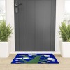 Little Dean White Flower in Blue Welcome Mat - Society6 - 2 of 4
