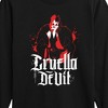Boys' - Disney Villains - Cruella Devil Spatter Long Sleeve Graphic T-Shirt - 2 of 4