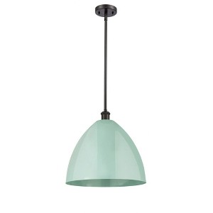 Plymouth Dome - 1 Light Stem Hung Pendant In Industrial Style-16.75 Inches Tall and 16 Inches Wide - 1 of 1