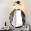 POWLIG 14.17-in 2-Light Black Gold Modern Dimmable Bathroom Vanity Light with Clear Glass Shade - 4 of 4