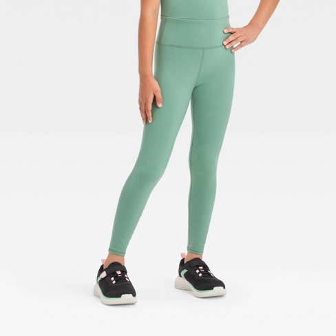 Girls' Everyday Soft Leggings - All In Motion™ Green Xxl : Target