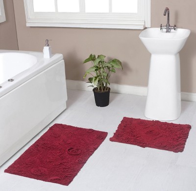 Modesto Collection Cotton Tufted Set of 2 Bath Rug Set - Home Weavers