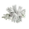 Transpac Artificial 26 in. White Christmas Frosted Evergreen Centerpiece with Pinecones - 2 of 4
