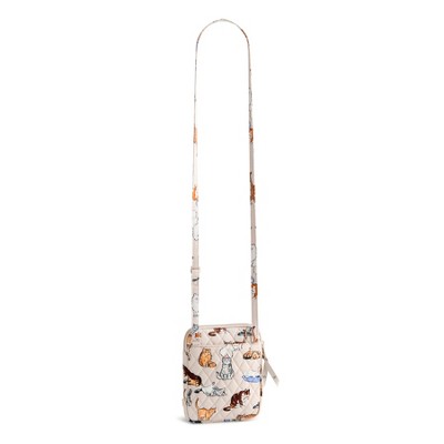Vera Bradley Women's Outlet Cotton Mini Hipster Crossbody Bag A Cat's Life — фото 2