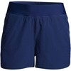 Lands' End Women's 3" Quick Dry Elastic Waist Board Shorts Swim Cover-up Shorts with Panty - image 3 of 4