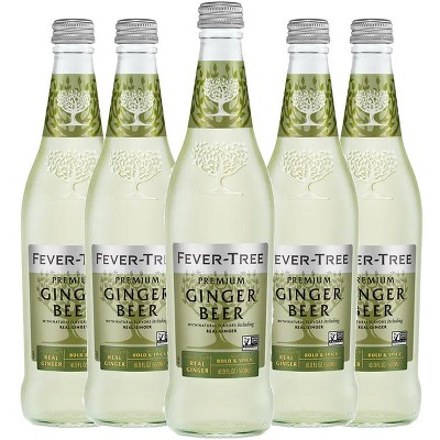 Fever Tree Ginger Beer- Premium Quality Mixer - Refreshing Beverage for Cocktails & Mocktails 500ml Bottles