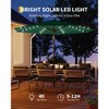 9FT Patio Umbrella with light, 8 Ribs Outdoor Tilt Market Table Umbrella, for Pool, Deck, Backyard, Balcony,Dark Green - 2 of 4