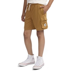 Converse® Boys' Pull-On All Star Logo Mesh Cargo Shorts - 1 of 4