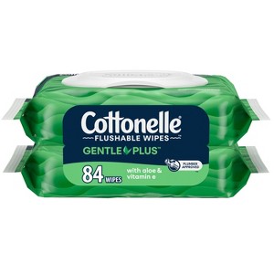 Cottonelle GentlePlus Flushable Wipes - 1 of 4