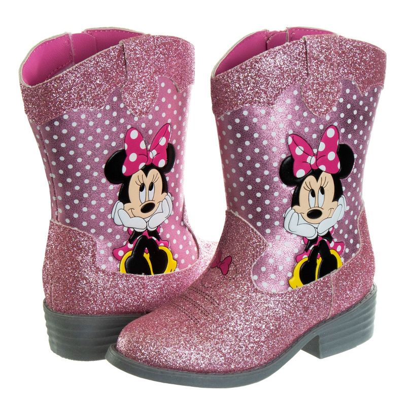 Disney Minnie Mouse Cowgirl Western Boots (Toddler-Little kid), 4 of 8