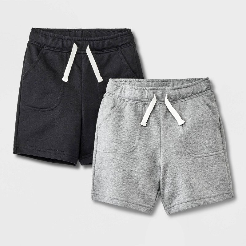 Toddler Boys' 2pk Knit Pull-On Shorts - Cat & Jack™, 1 of 6