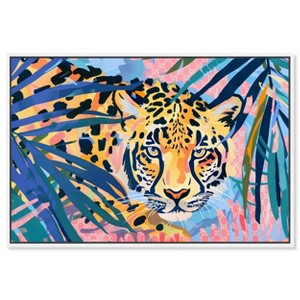 Art Remedy Relaxing Cheetah Tropical Jungle Animals Wall Art Framed - 1 of 4