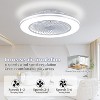 HUMHOLD 24" Ceiling Fans with Lights and Remote, Low Profile Ceiling Fan with 6 Wind Speed - 4 of 4