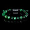 Crucible Men's Green Tiger's Eye Stone Bead Adjustable Bracelet (8mm) - 3 of 4