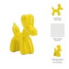 Ceramic Balloon Dog Figurine - Modern Glam Ceramic Sculpture for Home, Office, Bedroom & Living Room Decor - White - 4 of 4