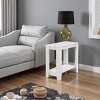 FURNIinspire End Tables Multifunctional Side Table Living Room Sofa Beside Table for Bedroom Office, Transitional, White, 23.75"*11.75"*22" - 2 of 4