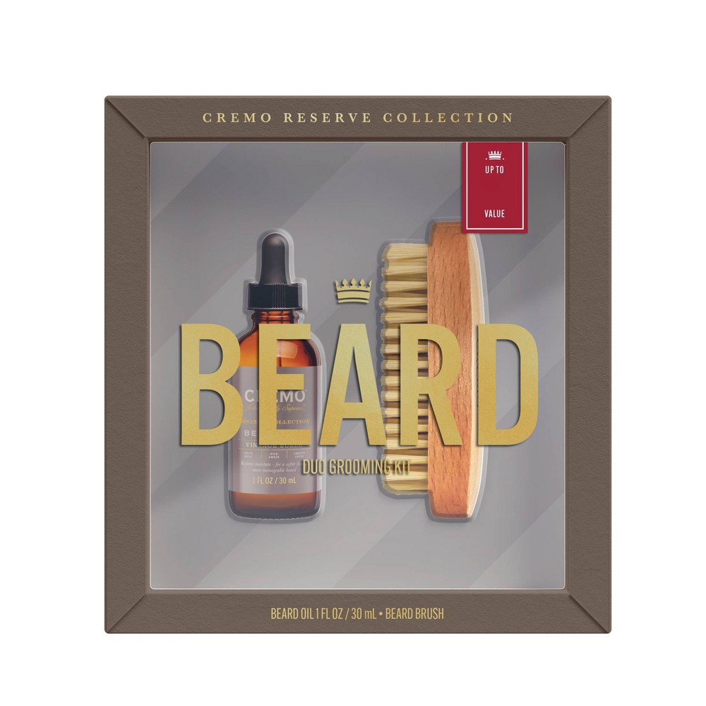 Cremo Vintage Suede Beard Duo Kit - 2pk