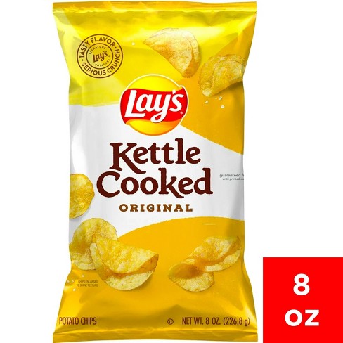 Lay's Kettle Cooked Original Potato Chips - 8.0oz : Target