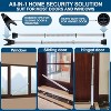 Attop 2 Pack Door Security Bar, Door Stoppers Security bar Security Door Jammer Door Stopper for Apartment,Screen Door Hardware, Gate Lock Bar - 2 of 4