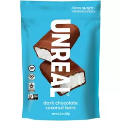 UNREAL Dark Chocolate Coconut Bars - 4.2oz