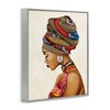Stupell Industries Woman Wearing Traditional African Fashion Headwrap Black Framed Giclee Art - 3 of 4