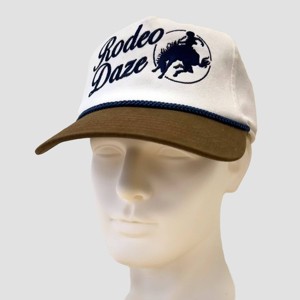 Mighty Fine Rodeo Daze Two-toned Baseball Hat - White/Brown - 1 of 4