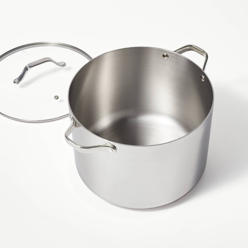 16qt Stainless Steel Stock Pot Silver - Figmint&#8482;, 4 of 10