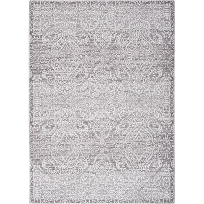 Waverly Washable Damask Area Rug