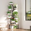 KTMBDW Plant Stand Indoor with Grow Lights - Plant Shelf Indoor with 5 Grow Lights, 10-Level Stepless Dimming, Plant Rack, Brown - 2 of 4