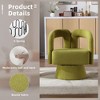 CAVINAS 360 Degree Swivel Chairs, Cuddle Barrel Chair, Accent Chairs, Round Armchairs with Wide Upholstered, Fluffy Fabric Chair - 2 of 4